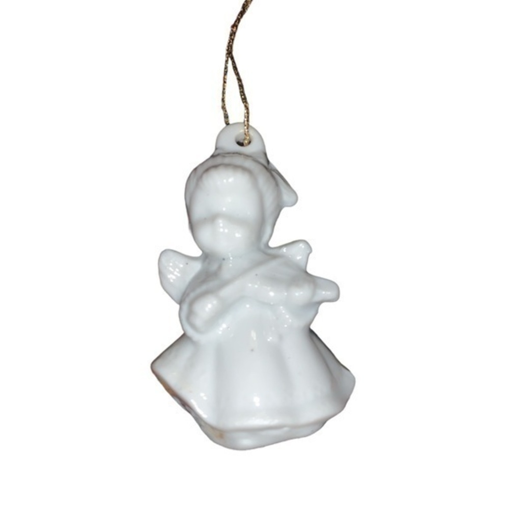Vintage Bone China angel ornament